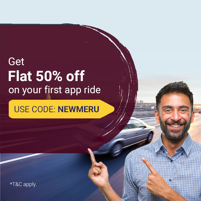 Meru Special Offers Discounts Coupon Codes And Deals On Cab Rides